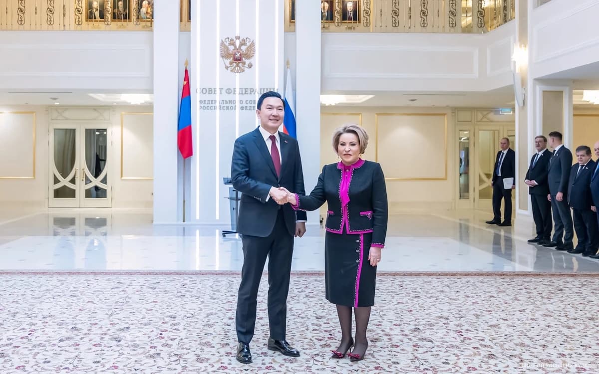Айлчлал: Н.Учрал, В.И.Матвиенко нар хэлэлцээ хийв