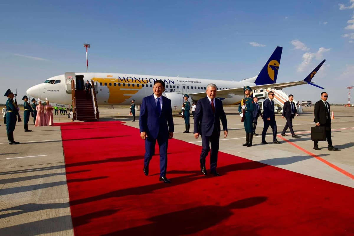 Mongolian President arrives in Kyrgyzstan for SCO Plus and WNG opening