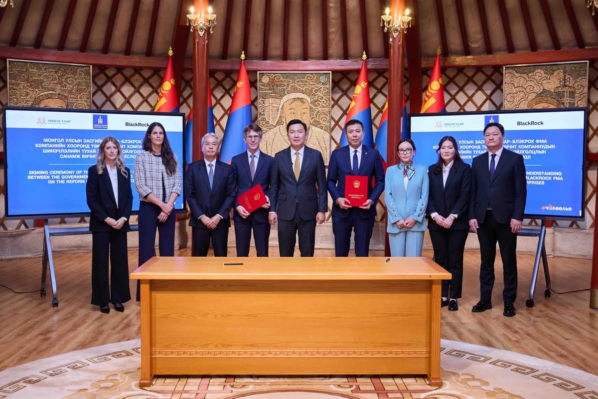 Government of Mongolia and BlackRock Financial Markets Advisory Sign Memorandum of Understanding on State-Owned Enterprise Reform